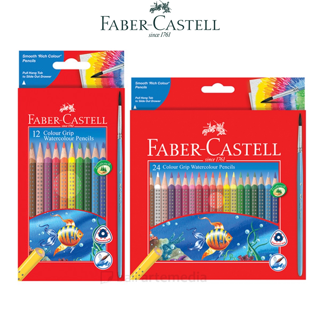 

Faber-Castell Colour Grip Watercolour Pencils Set 12 / 24