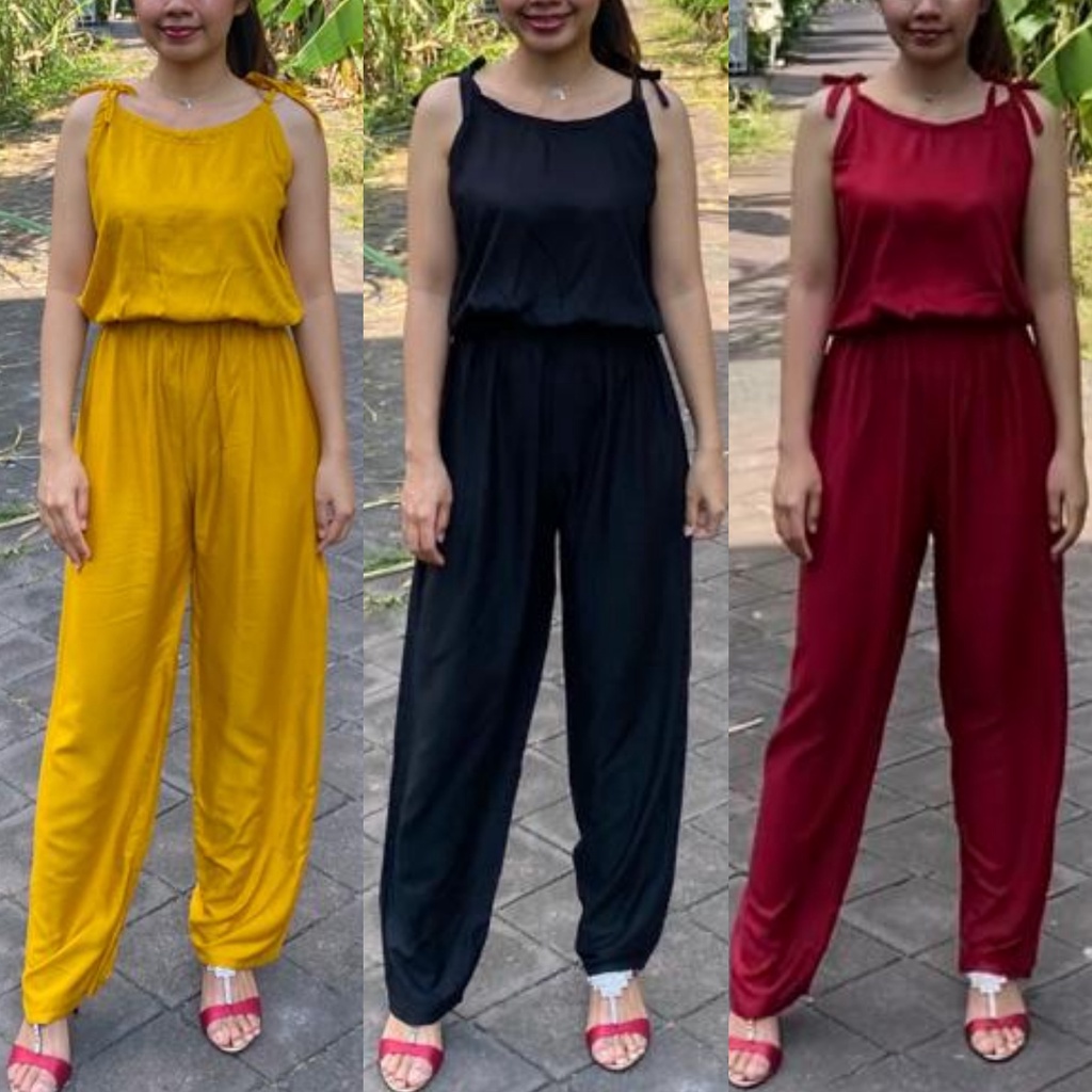 Kiandra - Jumpsuit Panjang Tali Bahu