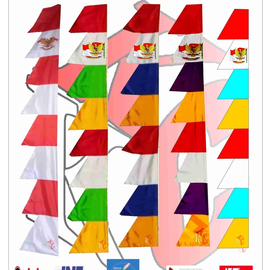 TERLARIS UMBUL UMBUL WARNA WARNI SABLON GARUDA TERBARU