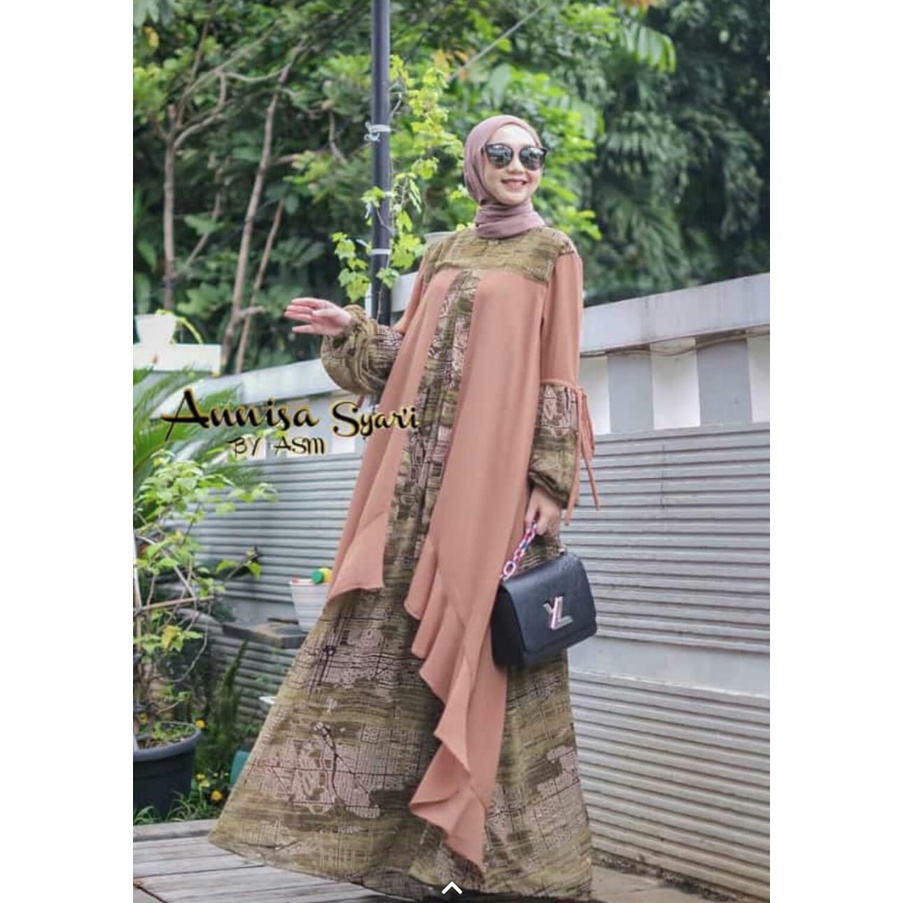 FASHION MUSLIM ORIGINAL SYAR I BY ANNISA SYARI GAMIS ANNISA SYARI BY ASM JUMBO ORI TERBARU