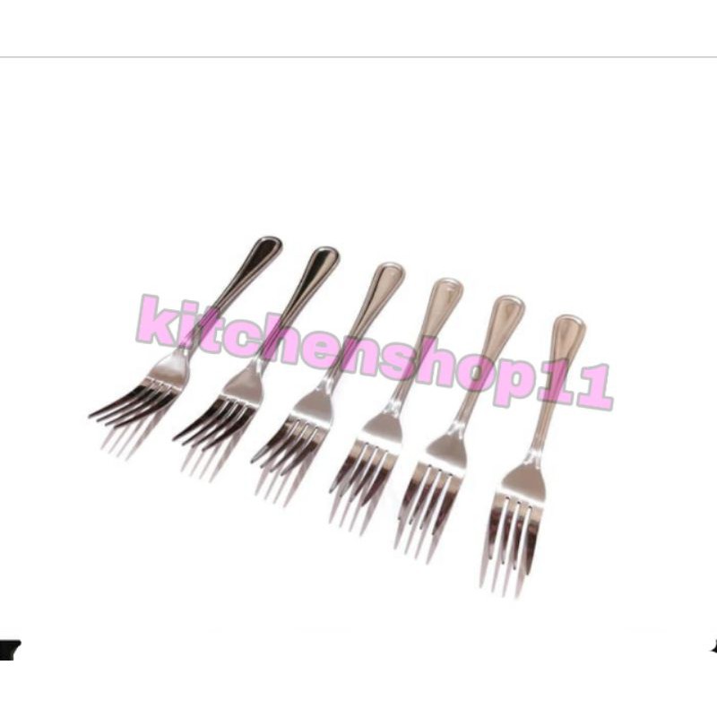 6PCS sendok makan hotel PREMIUM stainless tebal ISI 6PCS / garpu makan hotel stainless tebal super tebal (6pcs) / SENDOK HOTEL ISI 6