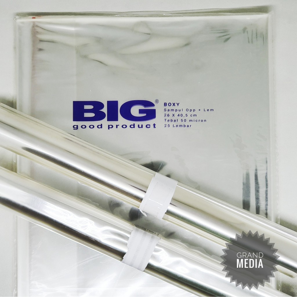 

[GRAND MEDIA] COVER BUKU PLASTIK TEBAL / SAMPUL PLASTIK OPP BIG TEBAL BUKU BIGBOSS ISI 10 LEMBAR