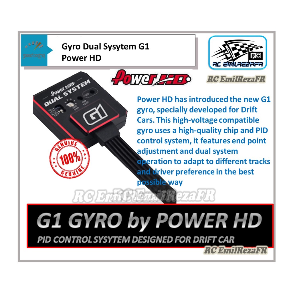 Jual Gyro G1 Dual System Power HD RC Drift Rally | Shopee Indonesia