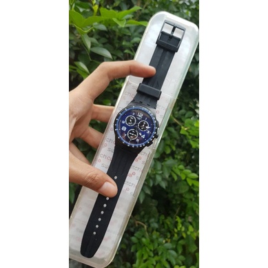 swatch chrono swift blue