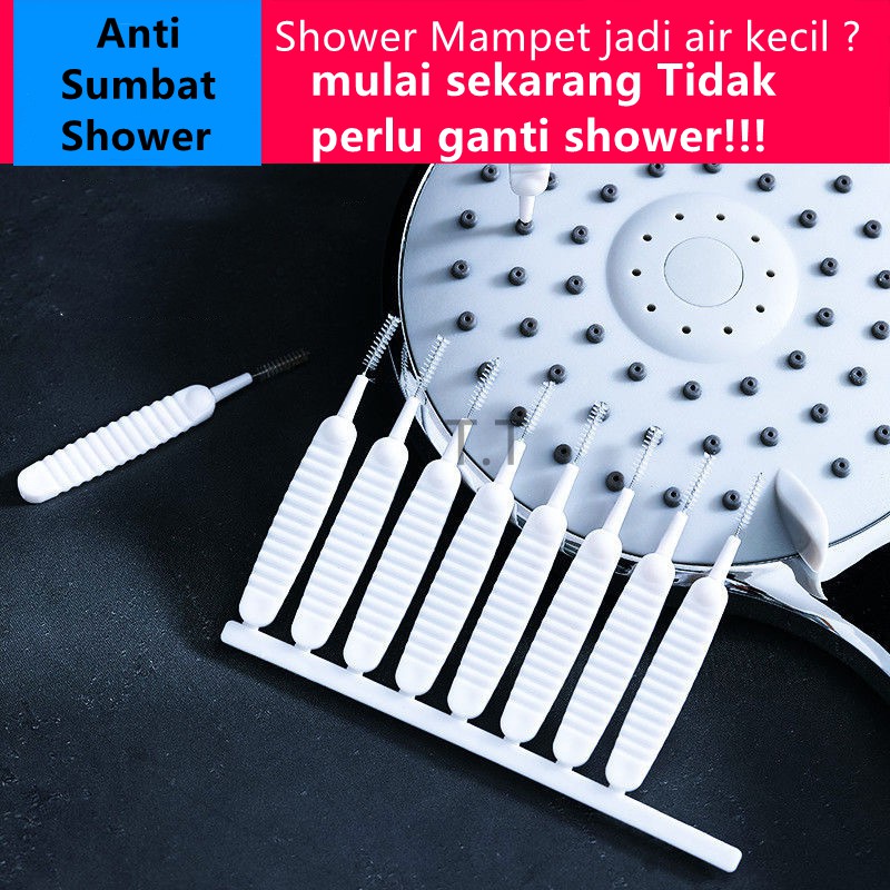 Anti Sumbat Shower SIKAT MINI PEMBERSIH SHOWER DOT KONEKTOR HP Sikat Pembersih Lubang Mini Multifungsi Anti Penyumbatan