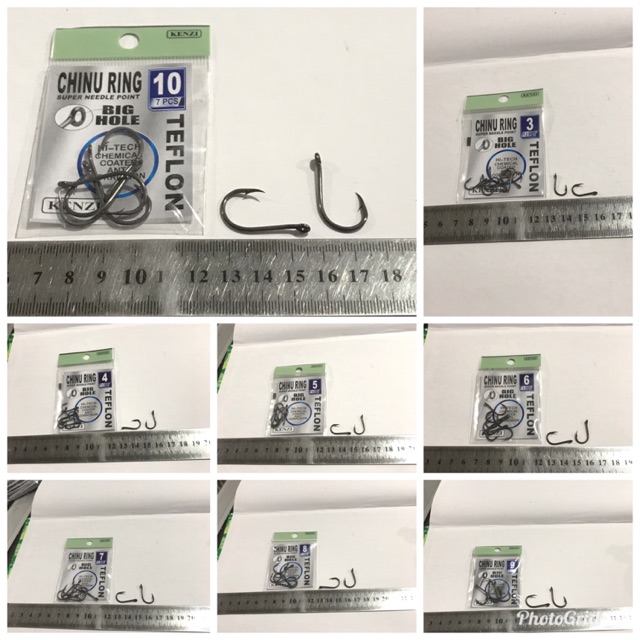 Kail Pancing Anti Korosi Big Hole Teflon Kenzi Chinu Ring