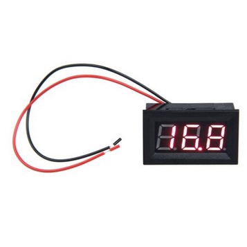 Volmeter DC 4.5V-30V Voltmeter Digital Volt meter 0.56inch 2 kabel