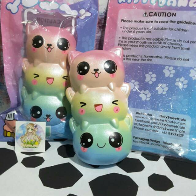 Kitty dango osc rainbow squishy mainan anak hadiah kado ultah