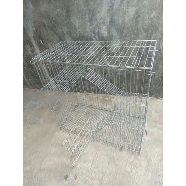 kandang kucing 2 tingkat-2