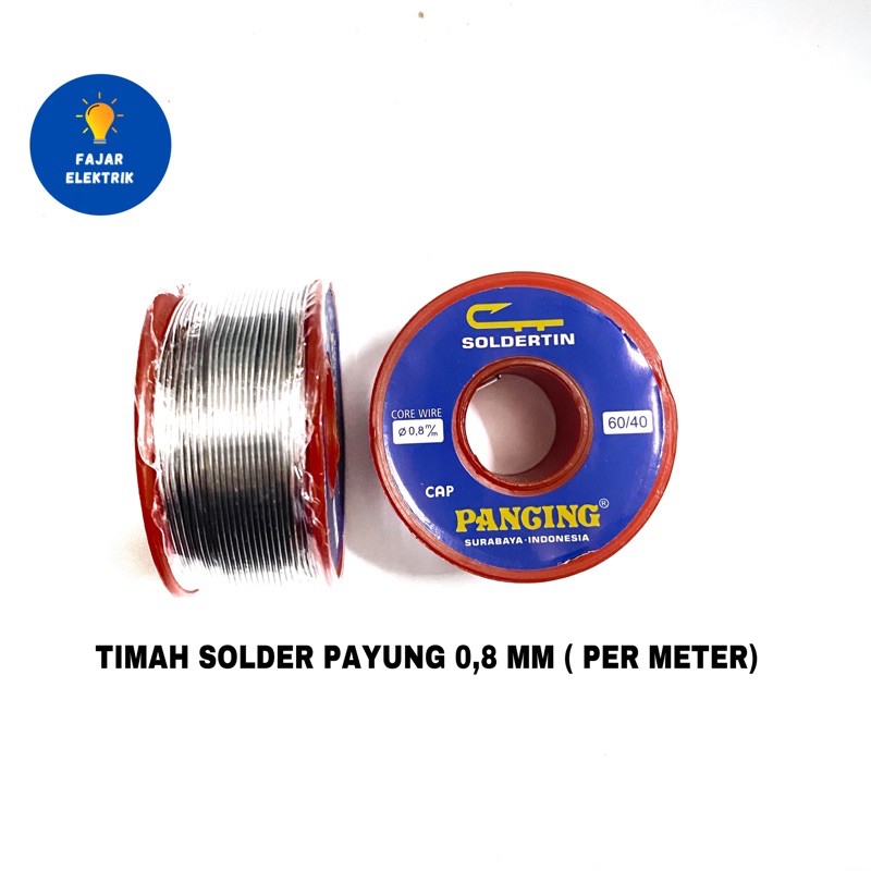 TIMAH SOLDER PAYUNG 0,88 MM (PER METER)