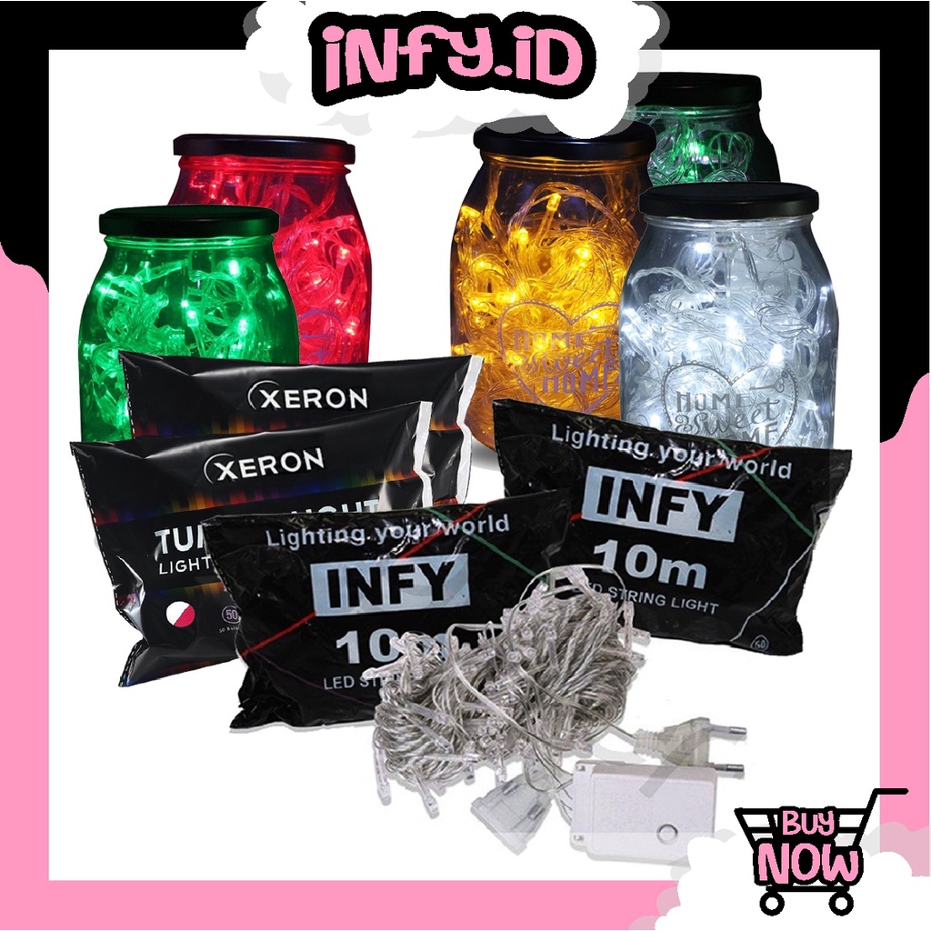 INFY - Lampu Natal LED / Lampu Tumblr / Twinkle Light /Lampu Dekorasi Hias E009 E018