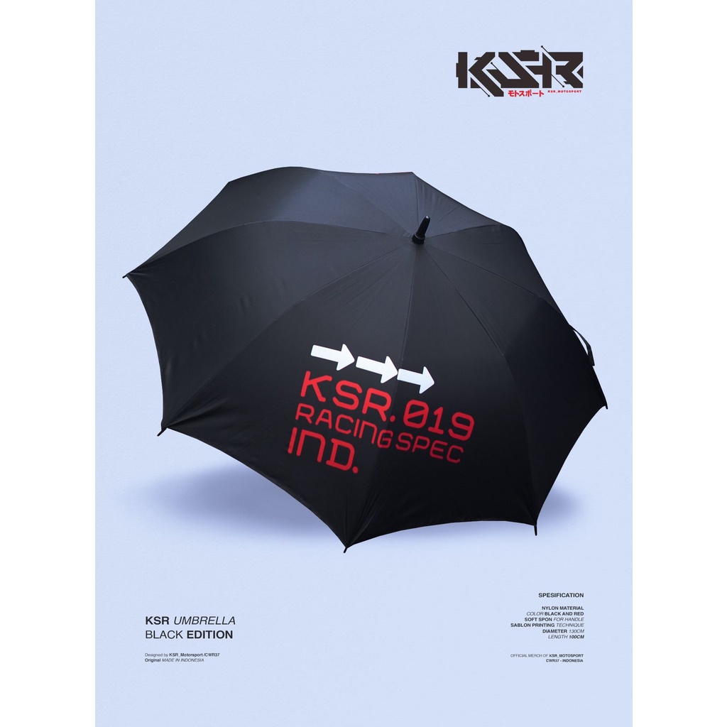 PAYUNG UMBRELLA KSR BLACK EDITION | KSR ONEONENINE