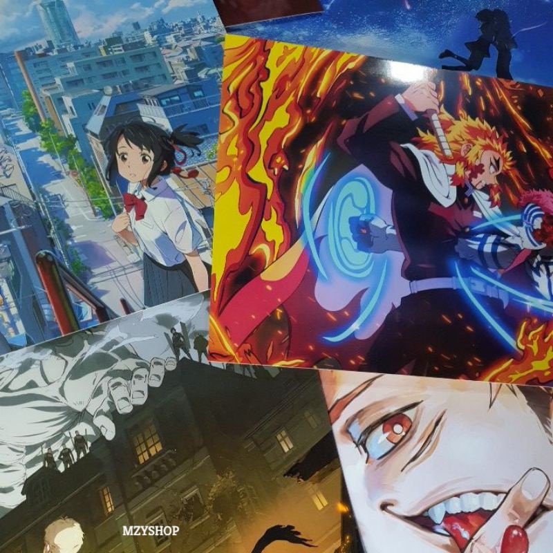 CUSTOM POSTER PREMIUM ANIME - POSTER ANIME TERMURAH