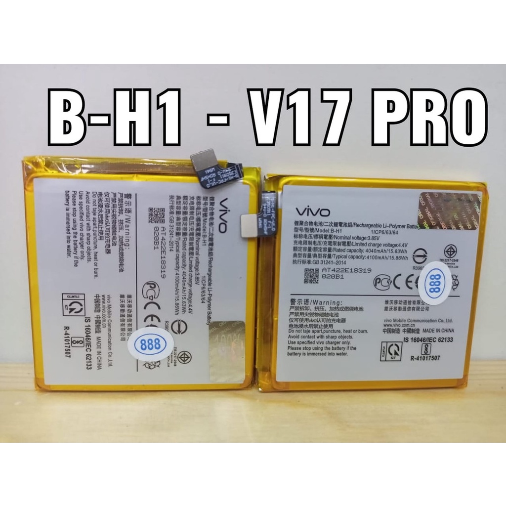 Battery Batere Batre Baterai Vivo V17 Pro BH-1 BH1