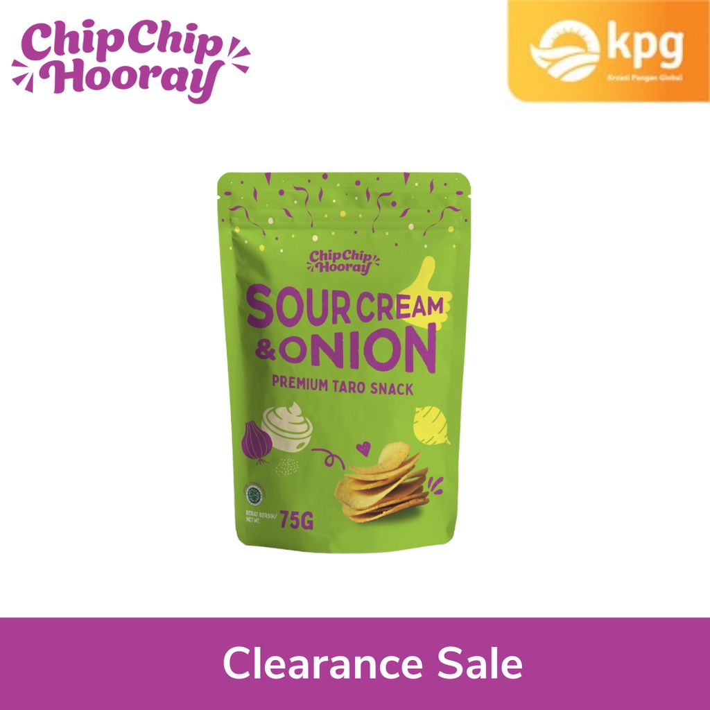 

Chip Chip Hooray Premium Taro Snack - Sour Cream & Onion - 75 g - Clearance Sale near ED