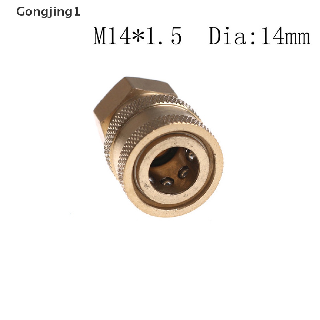 Gongjing1 Konektor Coupler Female NPT 1 / 4 &quot;Bahan Kuningan Untuk Mesin Cuci