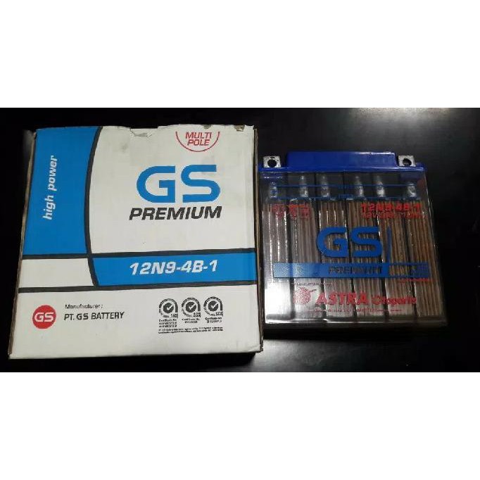 Aki gs astra 12n9 4b 1 9ampere bajai thunder dll