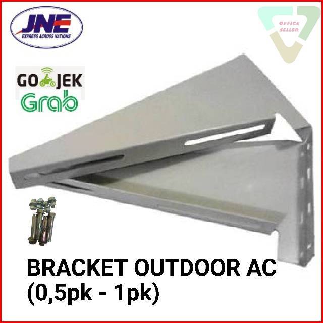 TEBAL Bracket Ac (1/2pk-1pk) | Braket Ac ( 0,5pk-1pk) | Breket Outdoor Ac Tebal