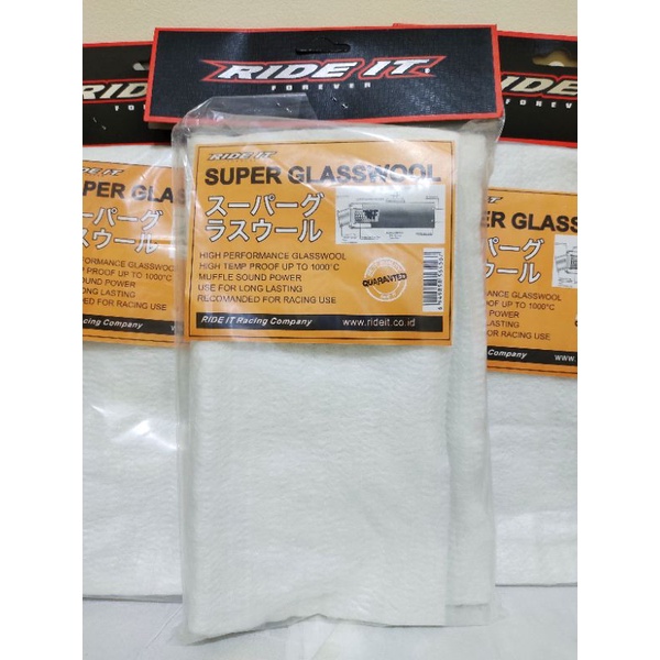 Glasswool Super Glasswool Knalpot - Glaswoll Super Tahan Panas Anti Bakar - Glasswool Peredam Knalpo