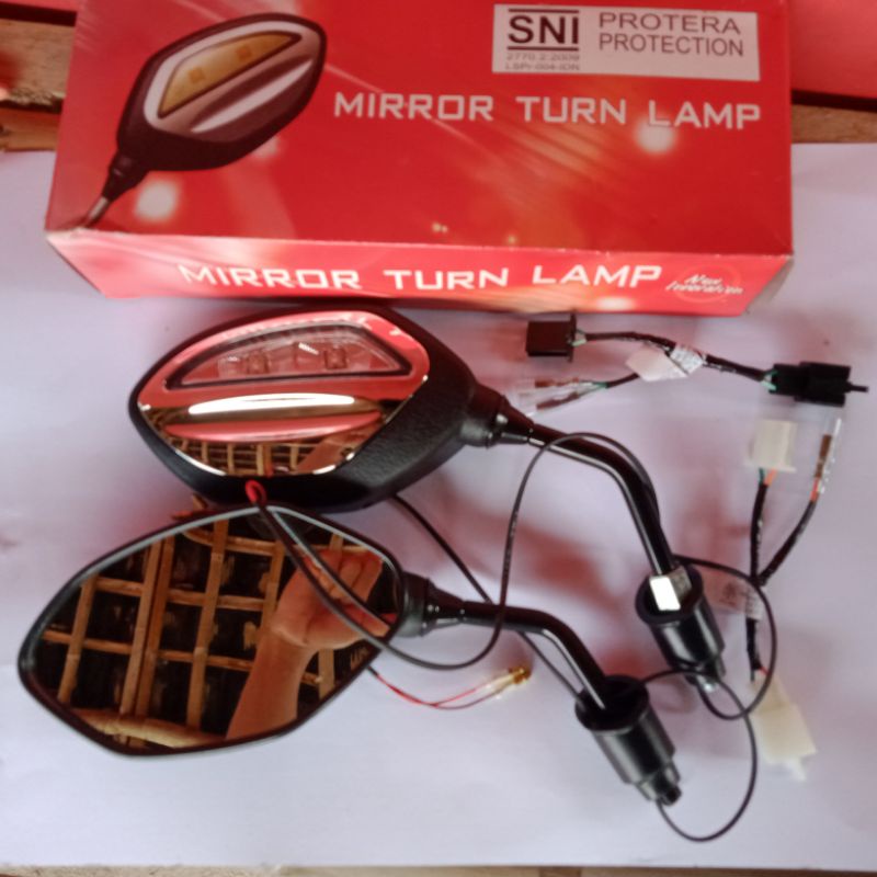 Spion LED Lampu Original Honda Vario Beat/Beat 2020 Genio-Beat Gagang Hitam