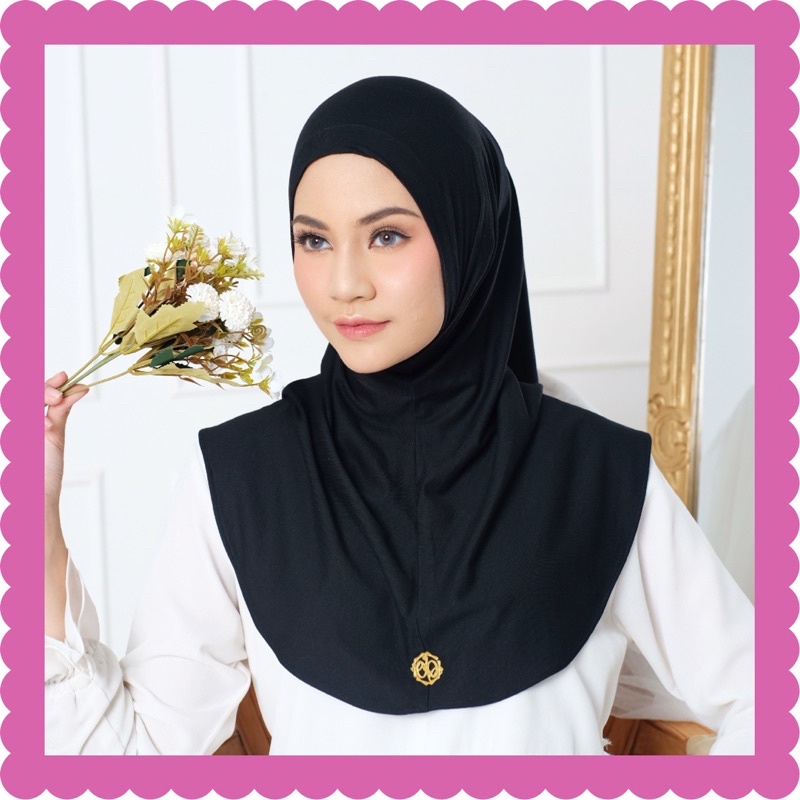 Ounadoutfit BERGO NADINE instan | bergo premium | bergo instan | hijab instan | bergo kaos polos | bergo turki | hijab malay