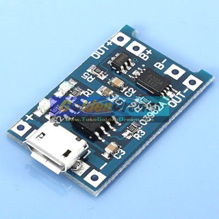 5V 1A Micro USB to Lithium Battery Charging Module + Protection Combo Charger Cas Batere Baterai