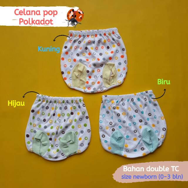 3 pcs Celana pendek bayi newborn