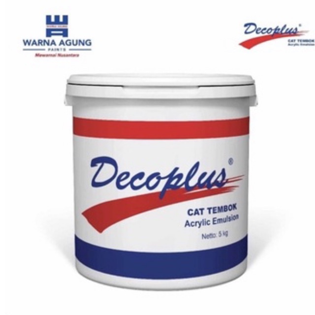 Cat Tembok Decoplus 5kg Super White SW