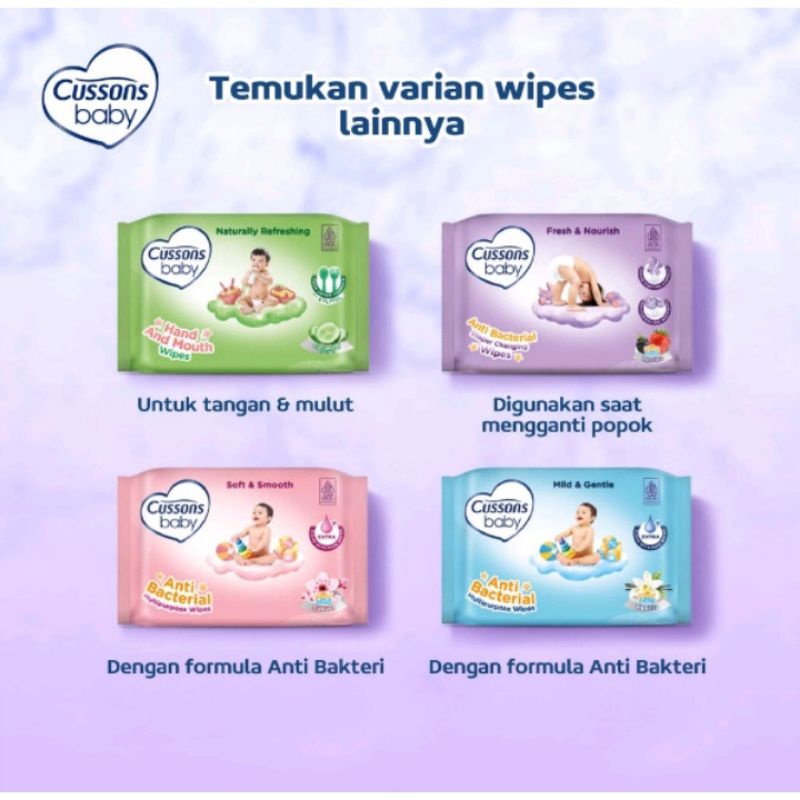 CUSSONS BABY Wipes Fresh &amp; Nourish 45's Buy 1 Get 1