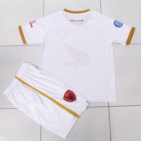 JERSEY PSM MAKASAR/SETELAN BAJU BOLA ANAK PSM MAKASAR PUTIH USIA 6-15THN