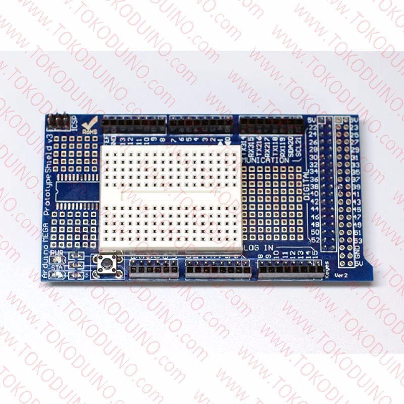 Jual ARDUINO MEGA PROTOSHIELD V3 0 PROTOTYPE SHIELD BREADBOARD 2560