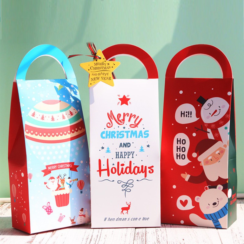 

BXLO paperbag box kotak natal christmas bingkisan tempat hadiah kado parcel parsel tas kertas