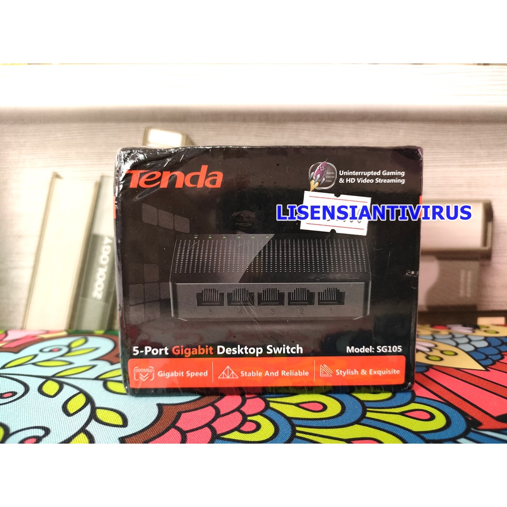 Switch Tenda SG105 5-Port Gigabit Desktop Switch Gigabit 5 Port Bagus