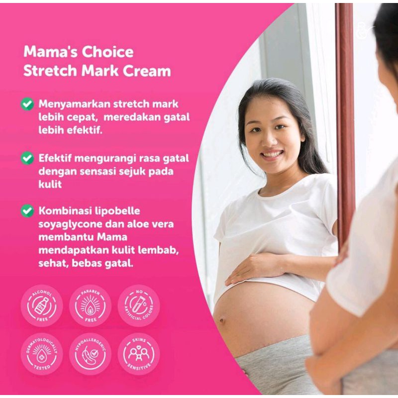 MAMA'S CHOICE STRETCH MARK CREAM NATURAL BPOM