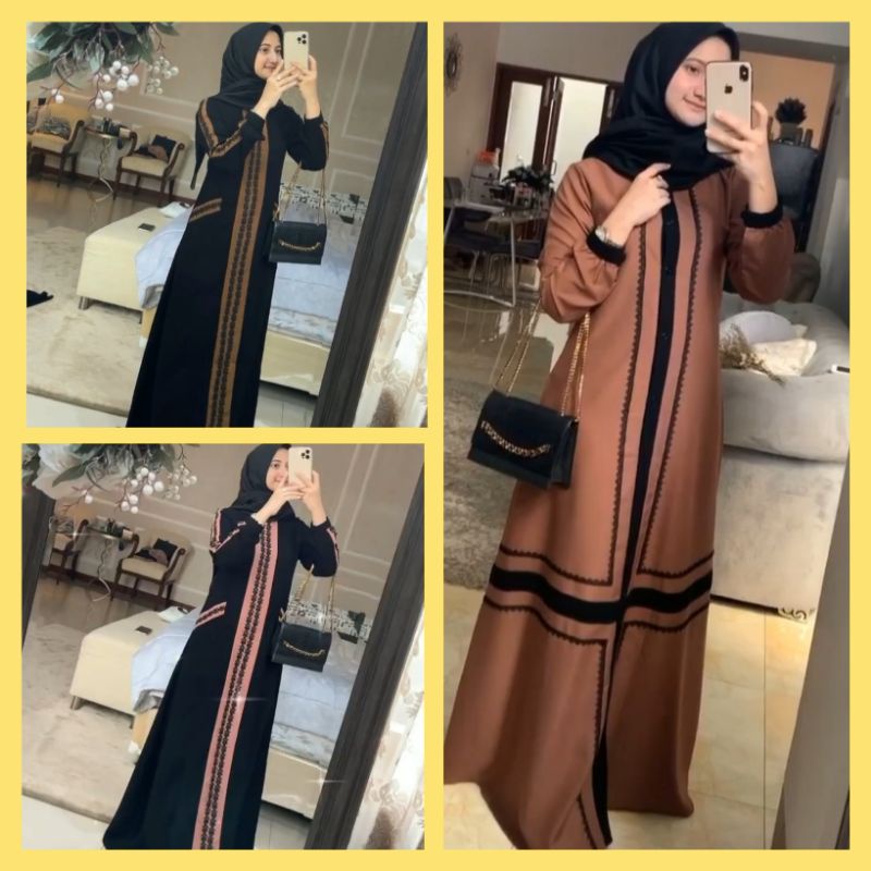ABAYA COLOR & ATALIAA DRESS ORIGINAL BY KALEELA. ID( READY SIAP KIRIM)