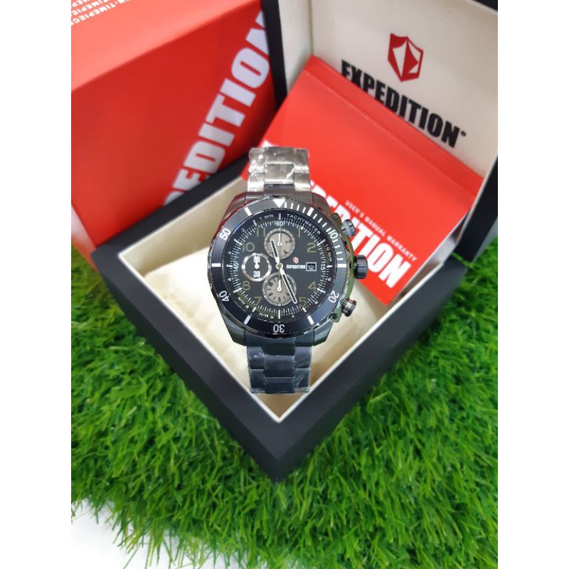 Jam tangan expedition E6795M SILVER BLACK