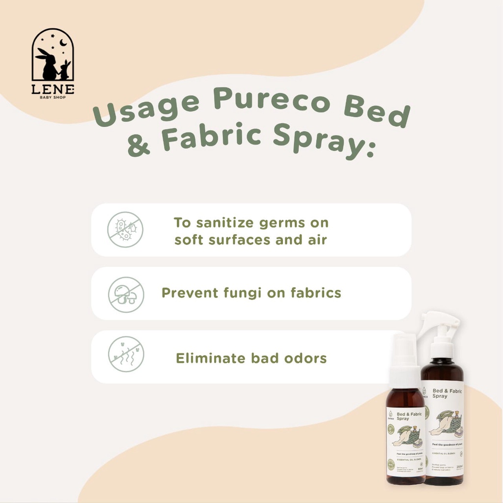 Pureco Bed &amp; Fabric Spray 900ml