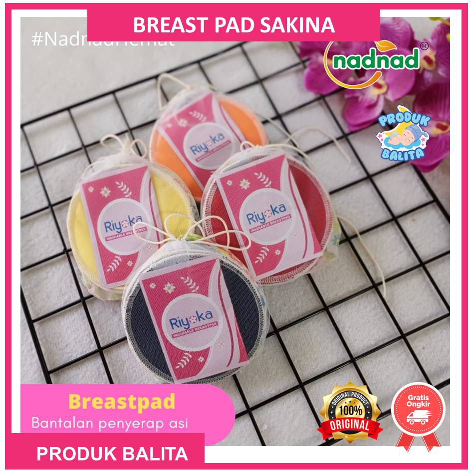 Breast Pad Bantalan Penyerap Asi Breast Pad  Kain Cuci Ulang Riyoka