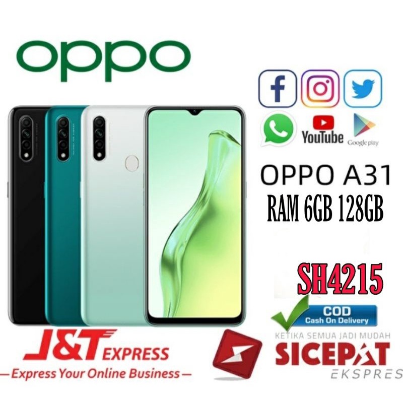 Jual PROMO OPPO A31 RAM 6/128GB 4/128GB GARANSI 1 TAHUN | OPPO A31 RAM