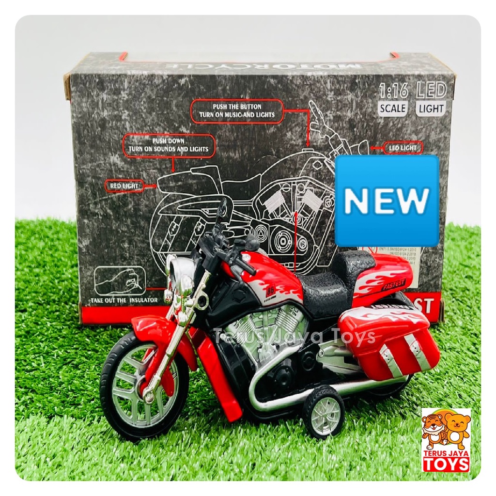 Mainan Miniatur Motor Harley Diecast