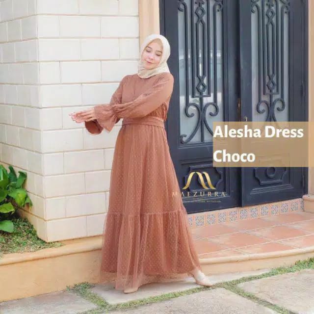 Gamis Wanita Muslimah Terbaru Lilla Maxi Brukat Jumbo S, M, L, XL, XXL/ Gamis Pesta Mewah Dress Pest
