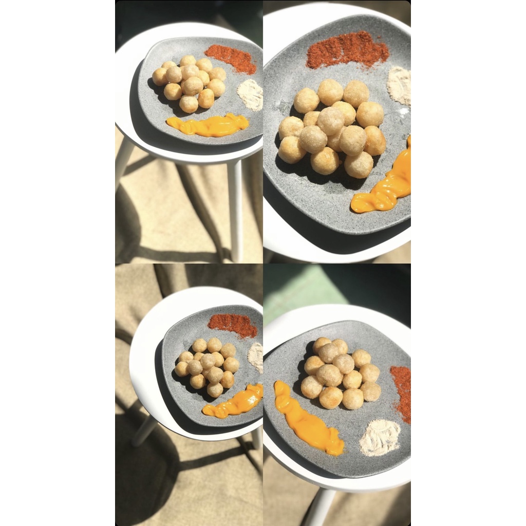 

Cimol Keju Leleh dan Original