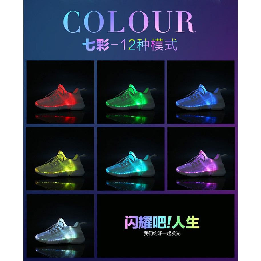 Sneaker Putih Wanita Sepatu Wanita Import Led Sepatu Casual Pria Sepatu Kets Fashion Import