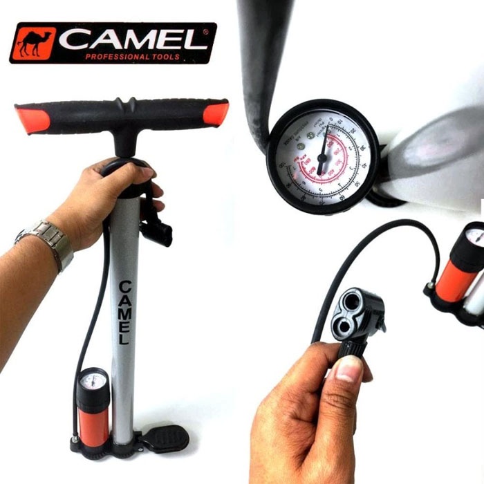 Camel Hand Pump - Pompa Angin Tabung Meter Stainless