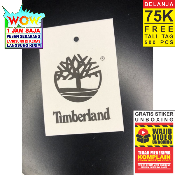 

TIMBERLAND LABEL TAG HANGTAG SUPER PREMIUM CO 1X DI KIRIM 600PCS