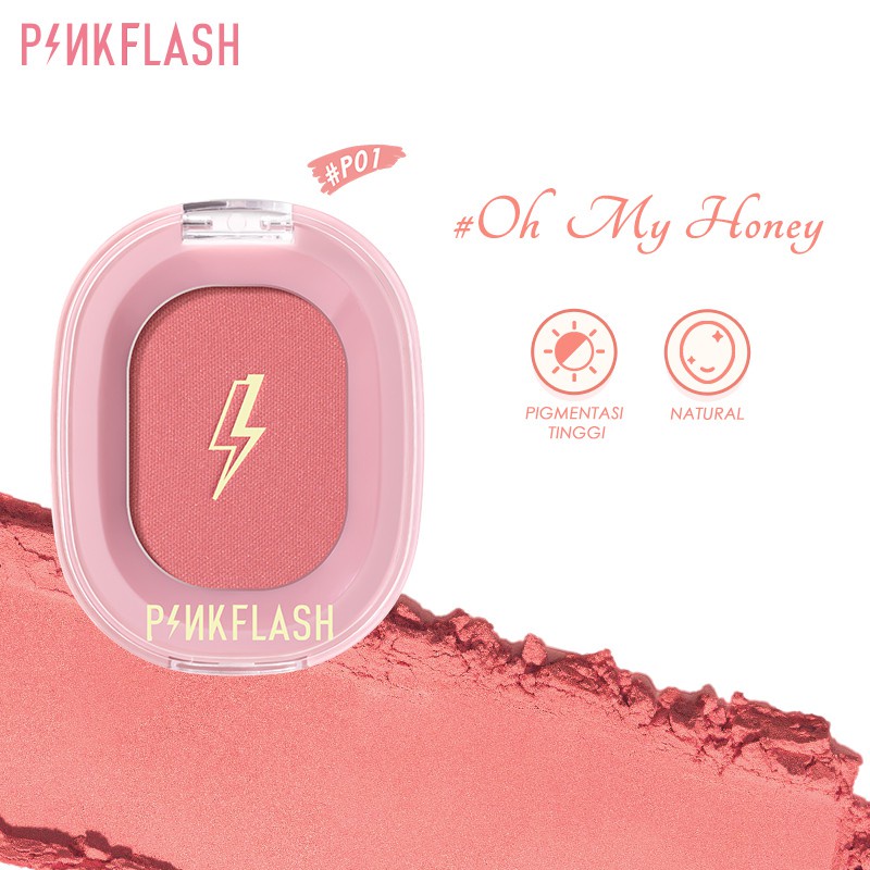 PinkFlash OhMyPinkFlash OhMyHoney Soft Powder  Naturally Pigmented Blush P01 1Piece