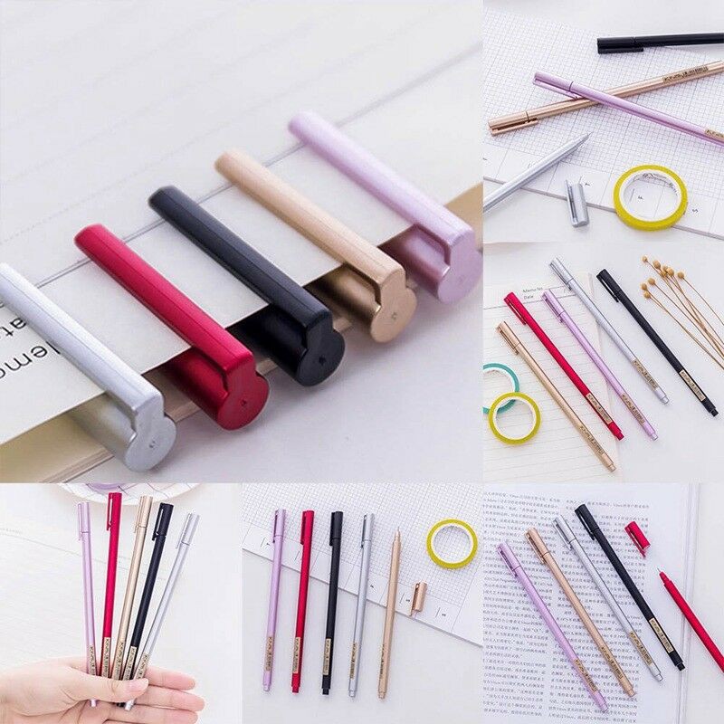 

Perlengkapan Sekolah Yo Yo Creative Metal Feel Gel Pen Water Pen 0.5mm Carbon Black Student Office