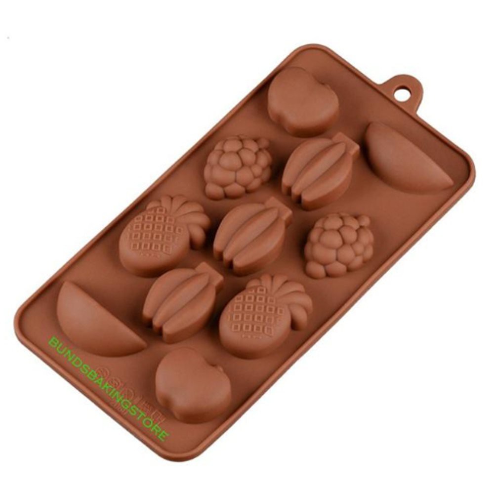 silikon buah cetakan coklat dan puding