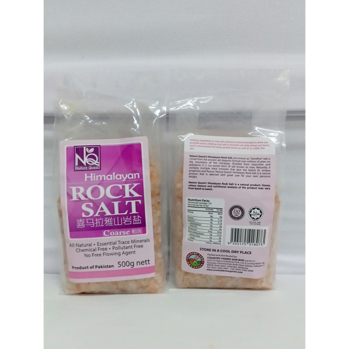 

Promo Terbatas - Nature Quest - Himalayan Rock Salt Coarse - 500 Gr
