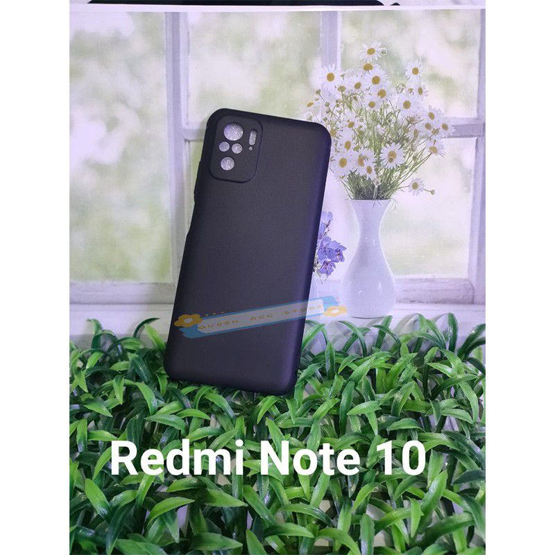 Softcase Blackmatt Redmi note 10/silikon hp redmi note 10/kondom hp Redmi note 10